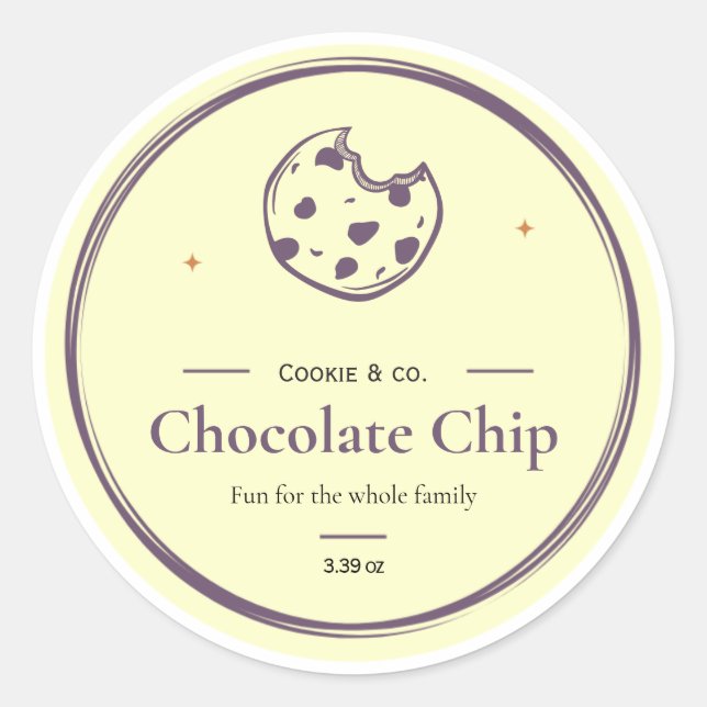 Etiquetas para Bolinhos, Etiquetas para Cremes Cor (Frente)