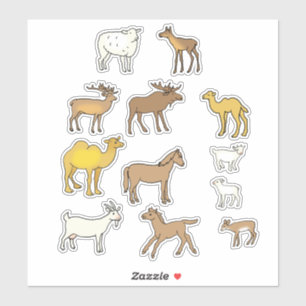 Etiquetas para cartazes, animais