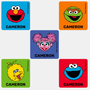 Etiquetas para Crianças Personalizadas da Sesame