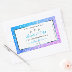 Etiquetas para embalagem de produto branco com bri