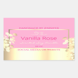 Etiquetas para embalagem de produtos Dourados e co