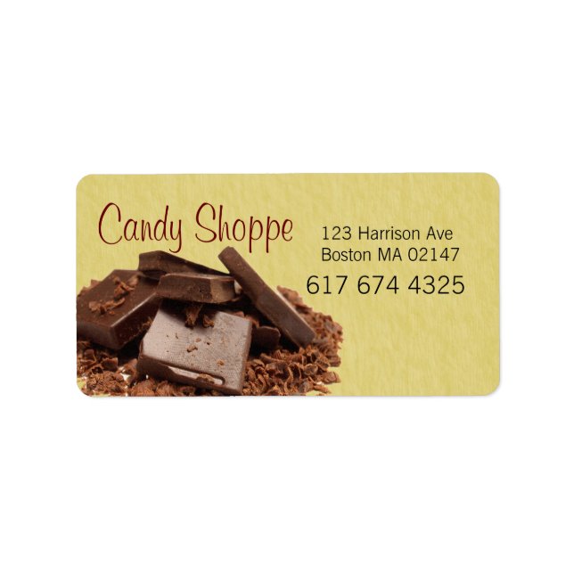 etiquetas para empresas de doces (Frente)