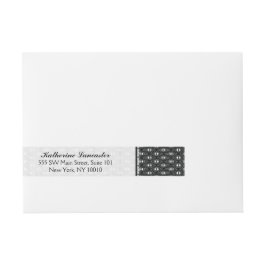 Etiquetas Para Envelope Amor de Borboleta | Renda Preta 3 Decorativa