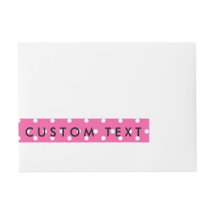 Etiquetas Para Envelope As Bolinhas rosa e brancas se enrolam em torno das