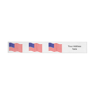 Etiquetas Para Envelope Bandeira dos Estados Unidos da América - suas idei