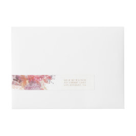 Etiquetas Para Envelope Casamento de Flores Rosa-Primavera Romântica