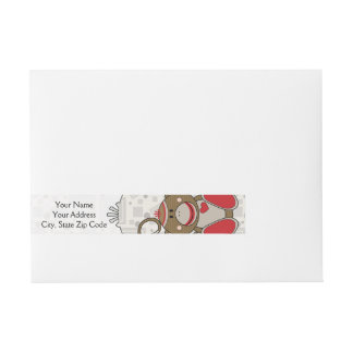 Etiquetas Para Envelope Cutelyn Sock Monkey
