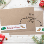 Etiquetas Para Envelope Dachshund Christmas Doxie Envelope Sticker<br><div class="desc">amor doxie e diversão</div>