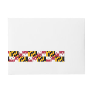 Etiquetas Para Envelope Decoração do design da bandeira do estado de
