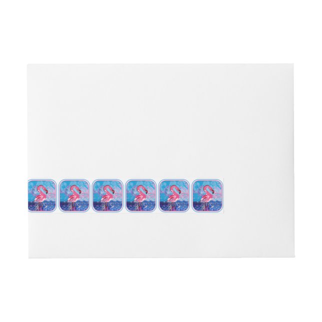 Etiquetas Para Envelope Flamingo (Frente)