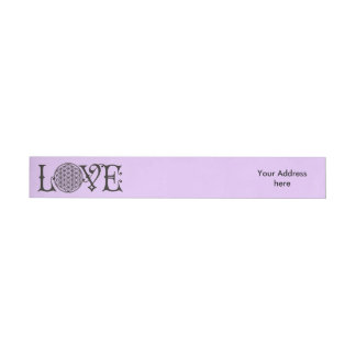Etiquetas Para Envelope Flor da Vida - Alface do amor tatuagem negra