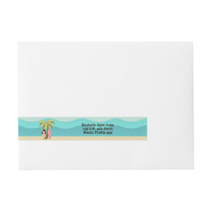 Etiquetas Para Envelope Havaiana Surfer Girl
