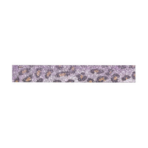 Etiquetas Para Envelope Leopardo-da-relva roxa, giro-cega