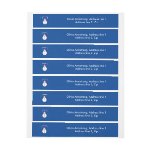 Etiquetas Para Envelope Natalina Fazendo malabarismo Com Bolas De Neve Eng