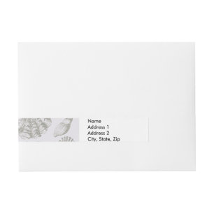 Etiquetas Para Envelope Prateleiras de Arte Suave de Seashell