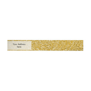 Etiquetas Para Envelope PURE DOURADO Splatter Patterno + texto/foto