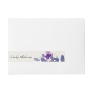 ETIQUETAS PARA ENVELOPE ROSA PINCA AZUL LAVAGEM DE ÁGUA FLORAL