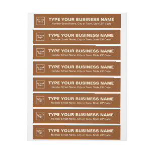 Etiquetas Para Envelope Rótulo de Endereço do Brown Business