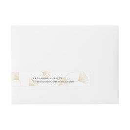 Etiquetas Para Envelope Rótulo de Wound de Folga Dourada do Ginkgo
