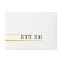 Etiquetas Para Envelope Salve a data, dourado