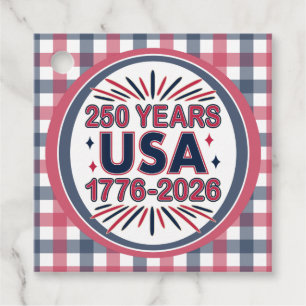 Etiquetas Para Lembrancinhas 250 Anos EUA 1776-2026 Semiquincentenário