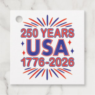 Etiquetas Para Lembrancinhas 250 Anos EUA 1776–2026 Semiquincentenário