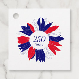 Etiquetas Para Lembrancinhas 4th of July Patriotic BBQ Floral 250 Anniversary