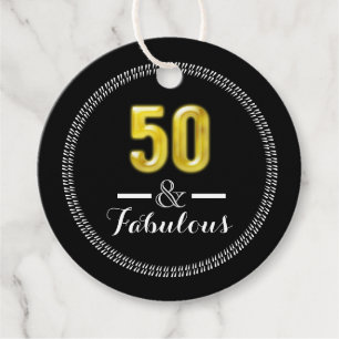 Etiquetas Para Lembrancinhas 50 e o fabuloso ouro preto elegante 50.º