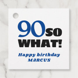 Etiquetas Para Lembrancinhas 90 Então, que Parabéns 90 de Tipografia Positiva