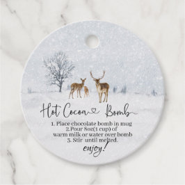 Etiquetas Para Lembrancinhas A família dos veados de cacau quente e o bebê está