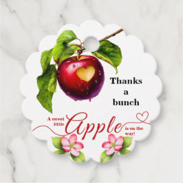 Etiquetas Para Lembrancinhas A Little Apple Is On The Way | Fall Baby Shower 