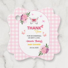 Etiquetas Para Lembrancinhas A Little Butterfly Is On The Way Pink Baby Shower 