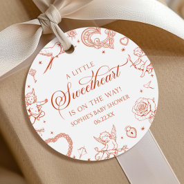 Etiquetas Para Lembrancinhas A Little Sweetheart Valentine's Day Baby Shower