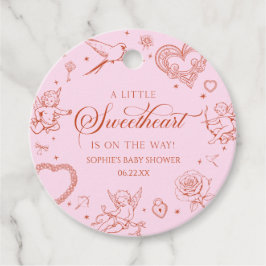 Etiquetas Para Lembrancinhas A Little Sweetheart Valentine's Day Baby Shower