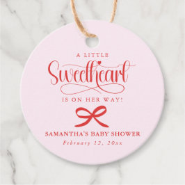 Etiquetas Para Lembrancinhas A little sweetheart Valentines girl baby shower
