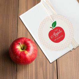 Etiquetas Para Lembrancinhas A Maçã Do Nosso Chá de fraldas De Olhos