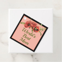Etiquetas Para Lembrancinhas A Melhor Mãe do Mundo Floral bonito