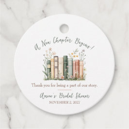 Etiquetas Para Lembrancinhas A New Chapter Begins! Bridal Shower Favor