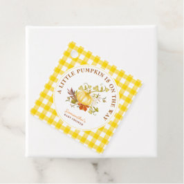 Etiquetas Para Lembrancinhas A Pequena Abóbora está a caminho do Chá de fraldas