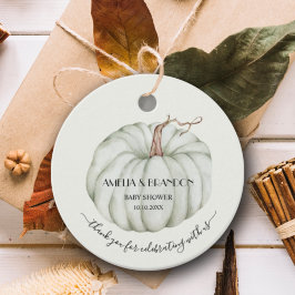 Etiquetas Para Lembrancinhas Abóbora Sexo Chá de fraldas Neutro Obrigado