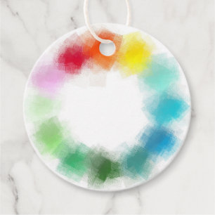Etiquetas Para Lembrancinhas Abstrato Colorida Moderna Elegante Adicionar Seu T