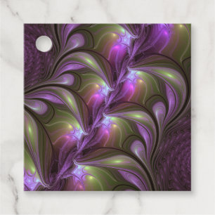 Etiquetas Para Lembrancinhas Abstrato Violeta Colorida, Púrpura, Khaki Art Pers