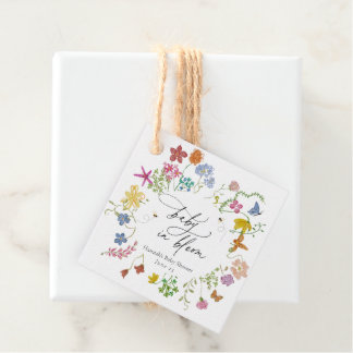 Etiquetas Para Lembrancinhas Adesivo de Chuvinha de Bebê Baby in Bloom