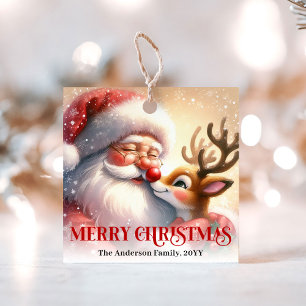 Etiquetas Para Lembrancinhas Adesivos de Natal para Presentes de Crianças Linda