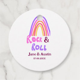 Etiquetas Para Lembrancinhas Adição de casal do Rock & roll