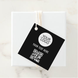 Etiquetas Para Lembrancinhas Adicione seu logotipo Código QR Texto personalizad