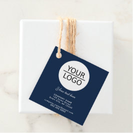 Etiquetas Para Lembrancinhas Adicione seu logotipo com Marinho de promoção de t