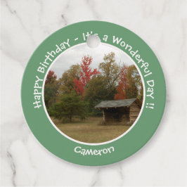 Etiquetas Para Lembrancinhas Adirondack Lean-to em Itens de Festa de aniversári