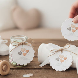 Etiquetas Para Lembrancinhas Adoption Baby Shower Thank You Tag Heart Favor