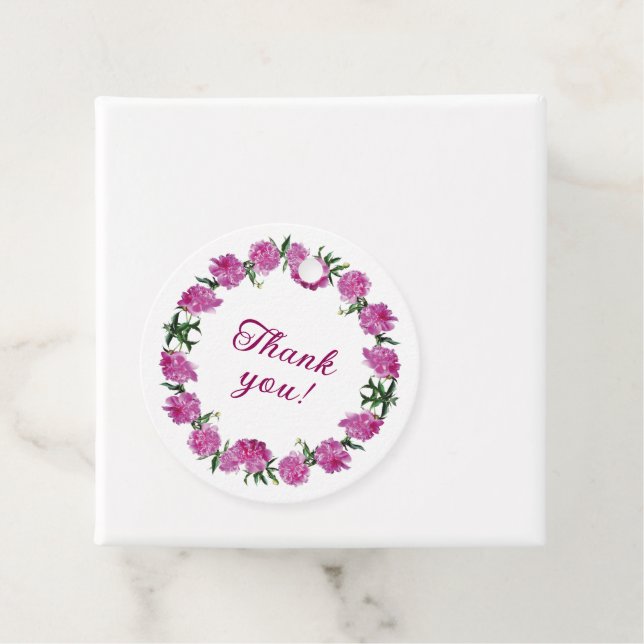 Etiquetas Para Lembrancinhas Adoráveis Peonies. (In Situ)